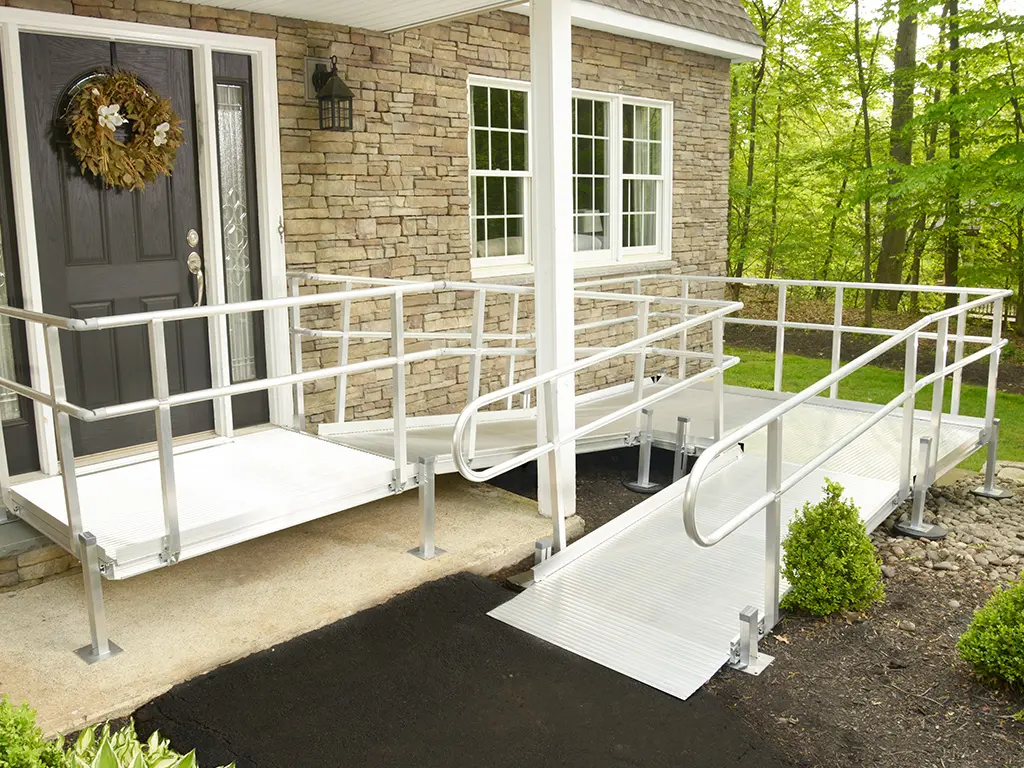 Modular Wheelchair Ramp System — Configurable Aluminum (via AmeriGlide)